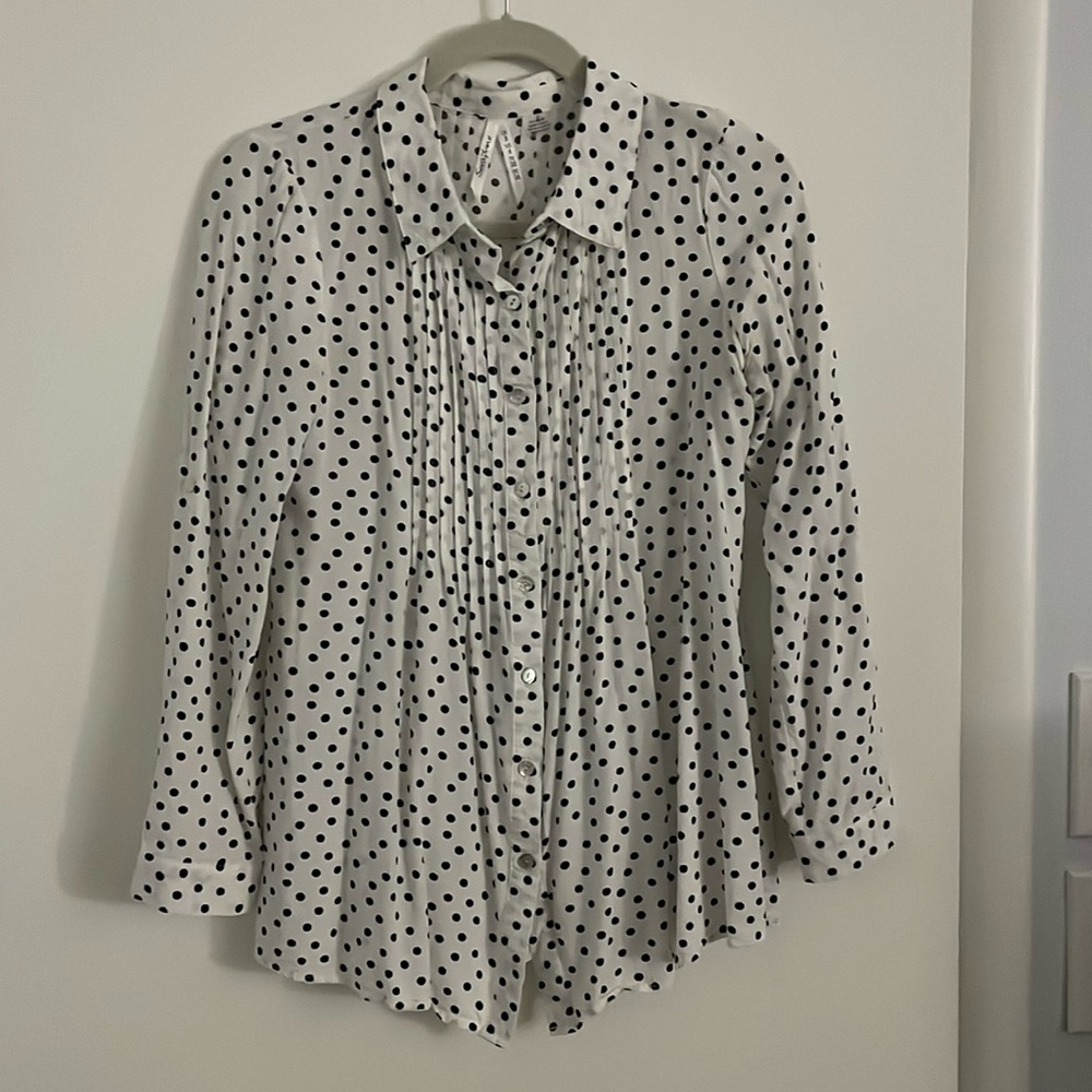 Seraphine polka dot blouse